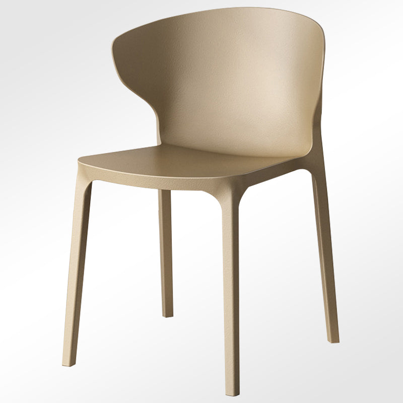 Modern Plastic Indoor Chair 35"H Wingback Side Dining Chair for Restaurant
