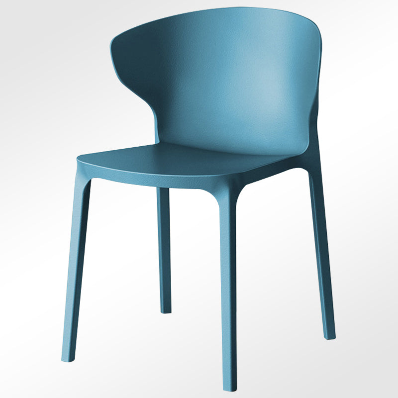 Modern Plastic Indoor Chair 35"H Wingback Side Dining Chair for Restaurant