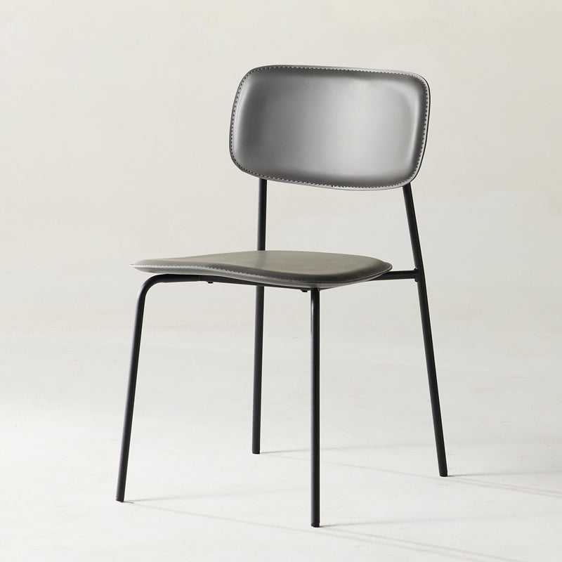 Chaise d'appoint empilable, chaise industrielle à dossier ouvert, sans accoudoirs, pour salle à manger