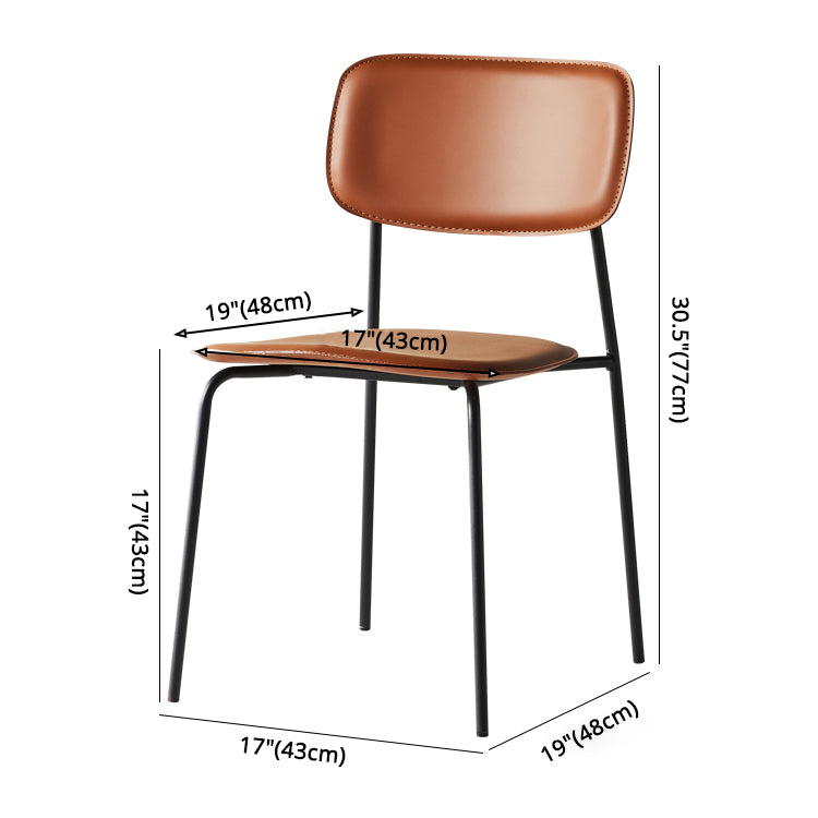 Chaise d'appoint empilable, chaise industrielle à dossier ouvert, sans accoudoirs, pour salle à manger