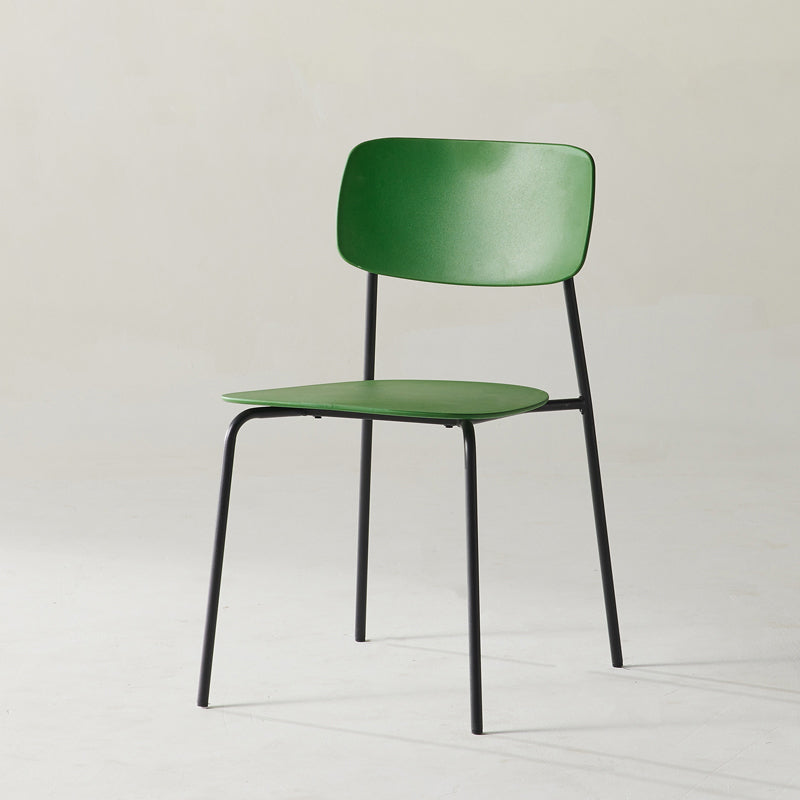 Chaise d'appoint empilable, chaise industrielle à dossier ouvert, sans accoudoirs, pour salle à manger
