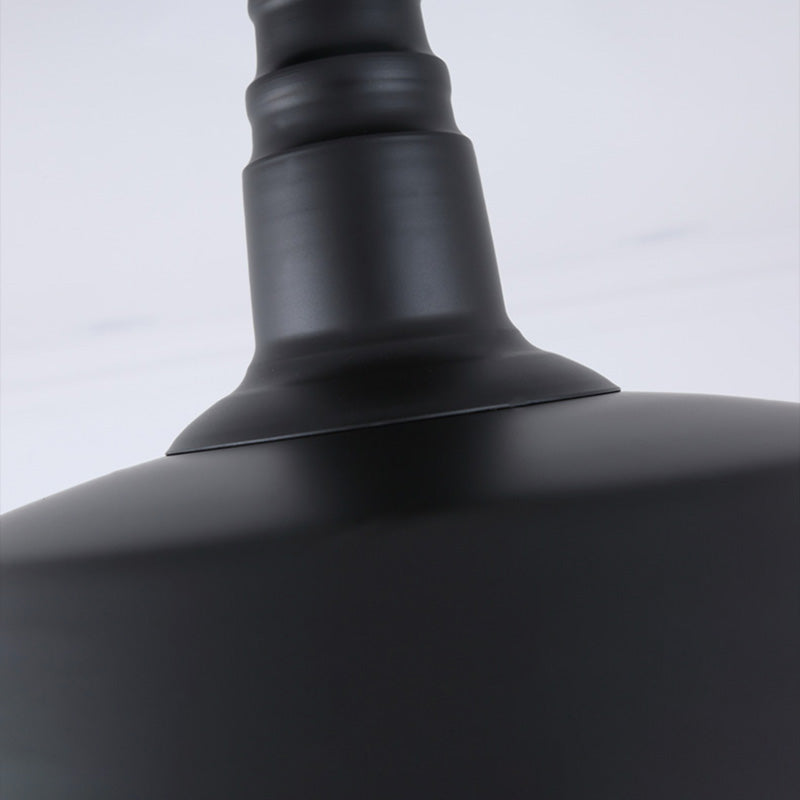 Plafonnier en fer de style industriel, 1 ampoule, plafonnier noir/marron