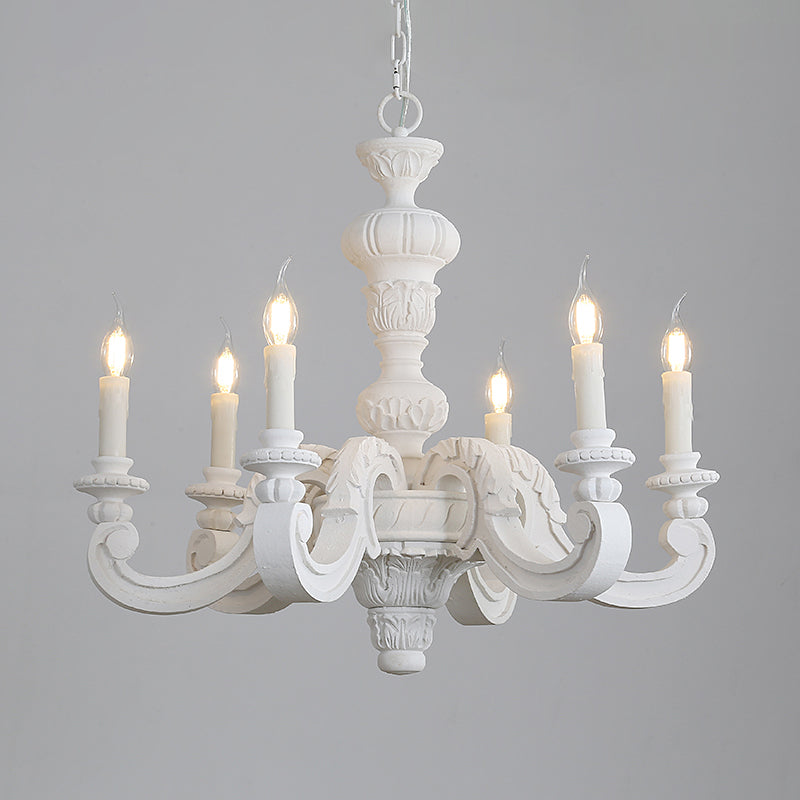 Chandelier en bois massif chandelier vintage country style pendant léger