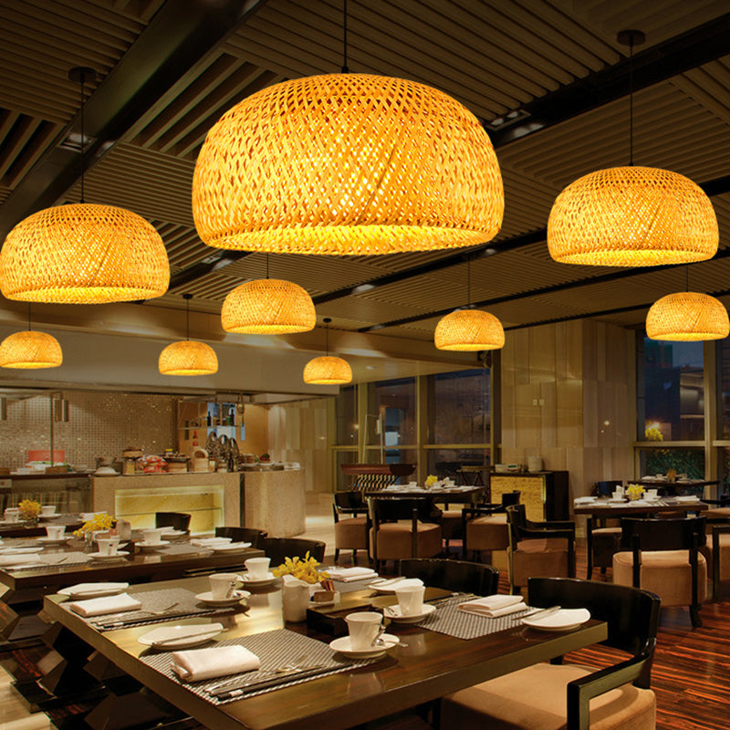 Chinesische Anhänger Beleuchtungskörper Rattan Hanges Licht mit hängenden Kabel für das Restaurant