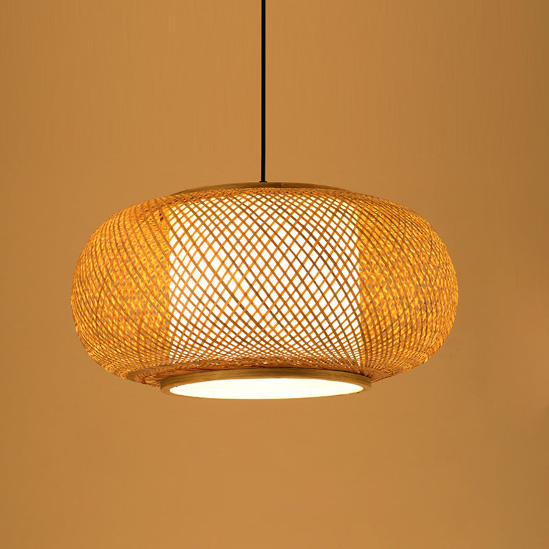 Chinesische Anhänger Beleuchtungskörper Rattan Hanges Licht mit hängenden Kabel für das Restaurant