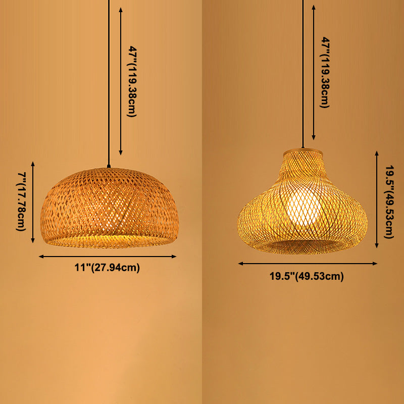 Chinesische Anhänger Beleuchtungskörper Rattan Hanges Licht mit hängenden Kabel für das Restaurant