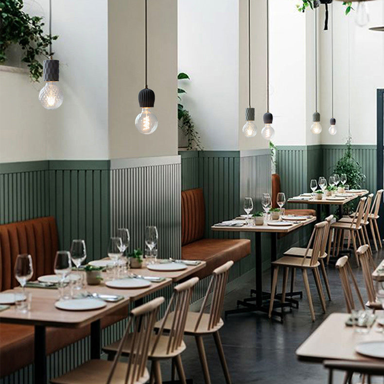 Indoor Bar Pendant Light Nordic Simple Style Cement Simple Light Hanging Light Fixture