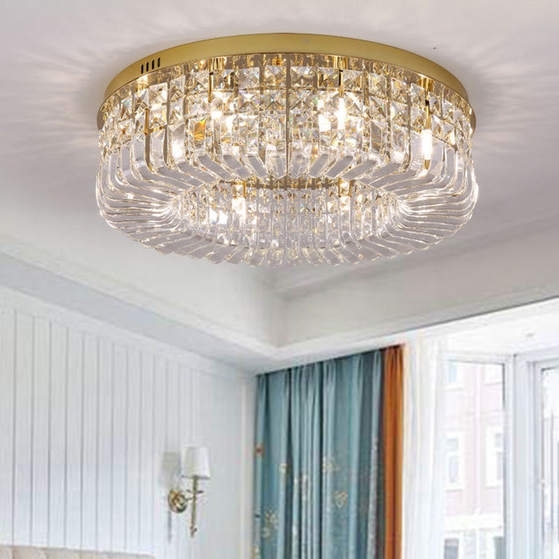 Zeitgenössische Deckenleuchte aus Kristallglas für Esszimmer und Wohnzimmer