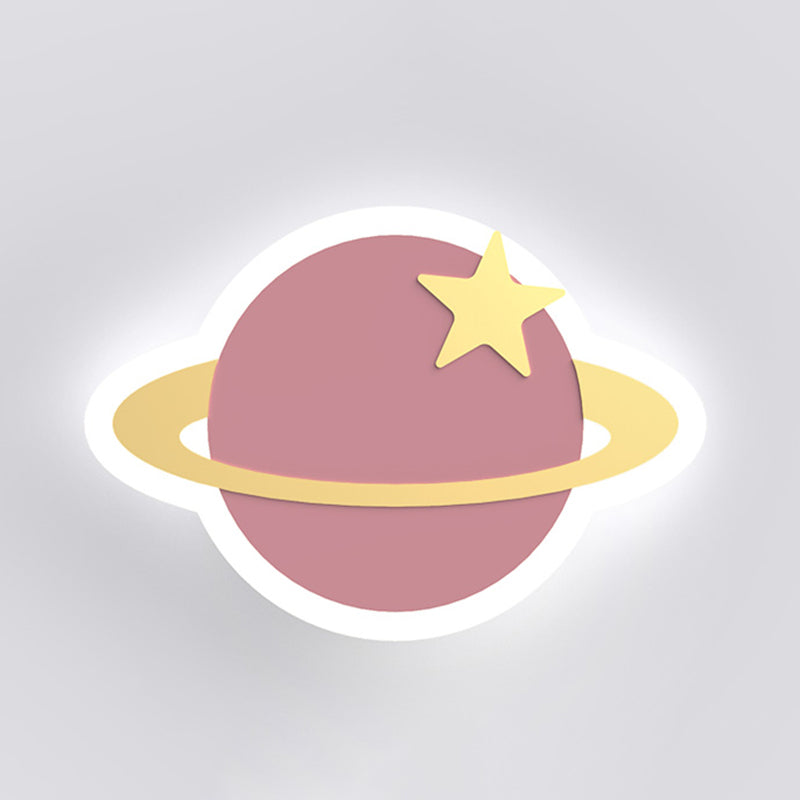 Speciale a parete a LED semplice macaron forma nuvola di supporto a parete in metallo lampada