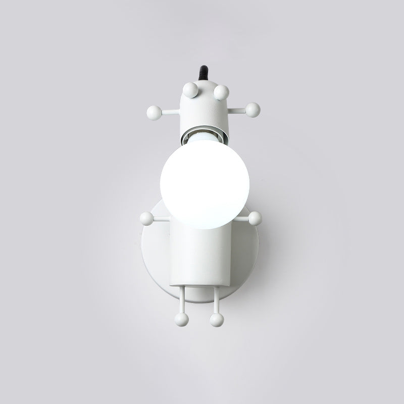 Light Aibture a monte della parete in metallo semplice stile moderno 1 luce da parete interno a parete