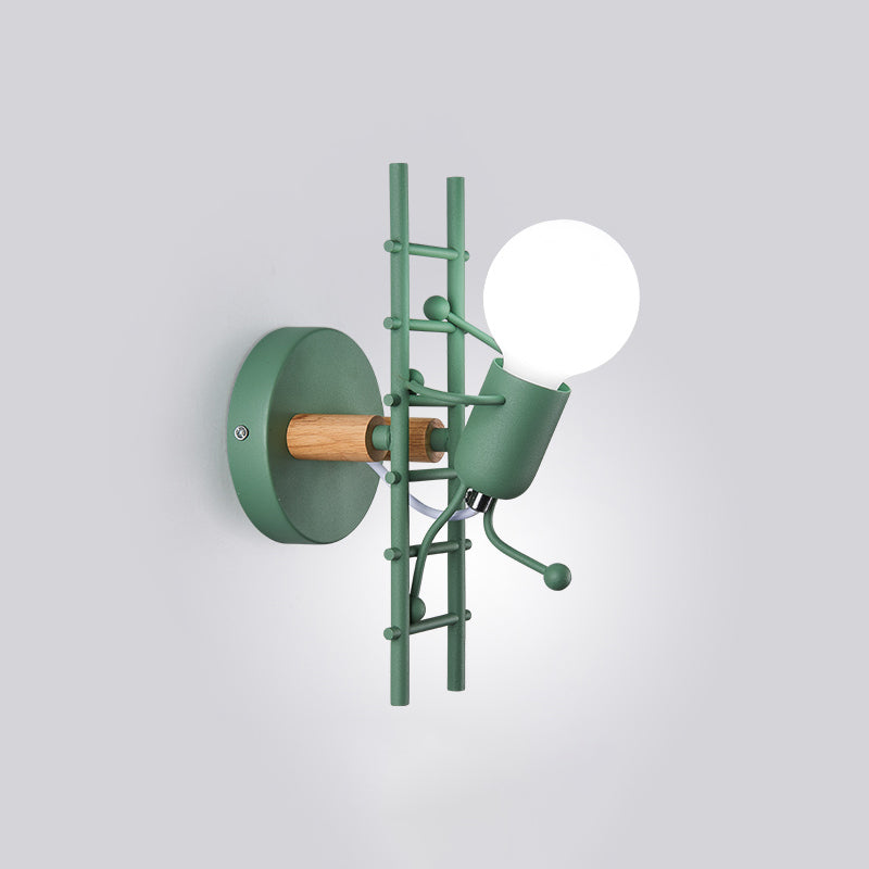 Light Aibture a monte della parete in metallo semplice stile moderno 1 luce da parete interno a parete