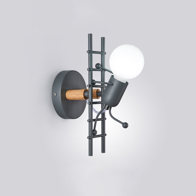 Light Aibture a monte della parete in metallo semplice stile moderno 1 luce da parete interno a parete