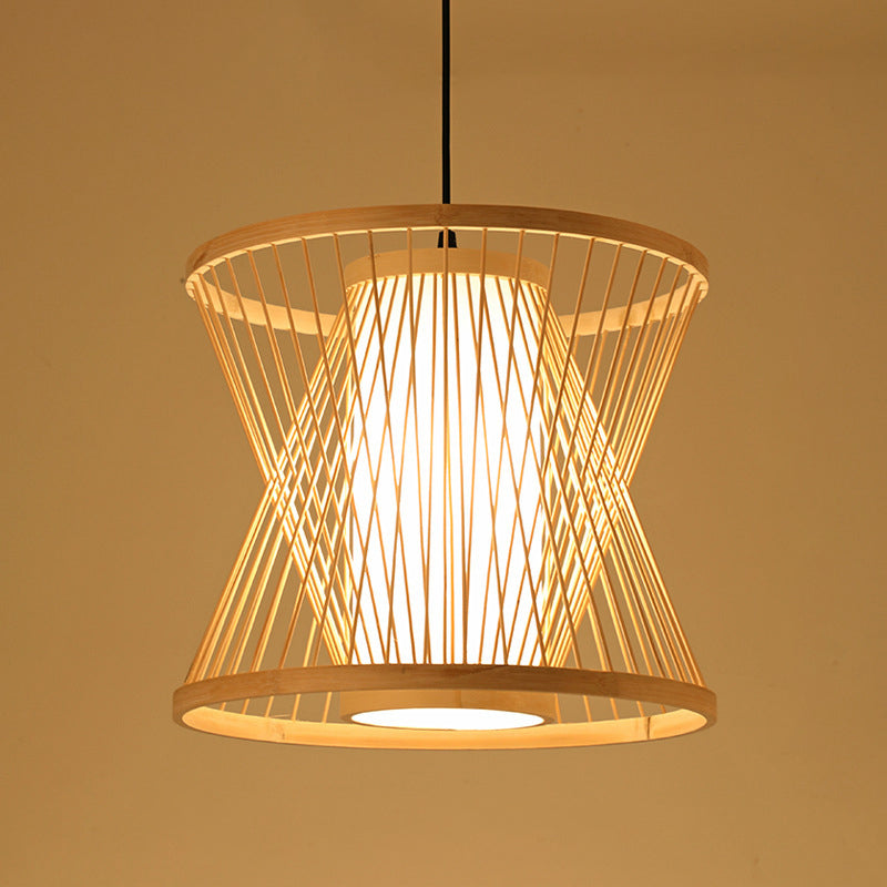 Chinesische Anhänger Beleuchtungskörper Rattan Hanges Licht mit hängenden Kabel für das Restaurant