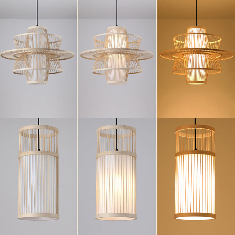 Chinesische Anhänger Beleuchtungskörper Rattan Hanges Licht mit hängenden Kabel für das Restaurant
