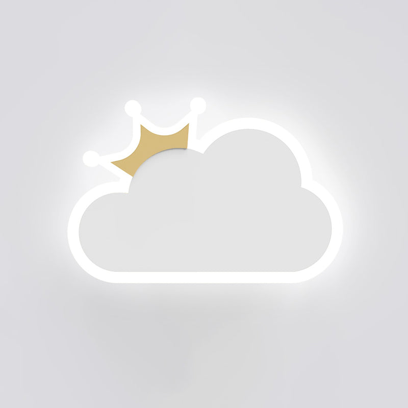 Metal Macaron Color Spliques Splone Cloud Forma LED de estilo de montaje de pared de estilo simple