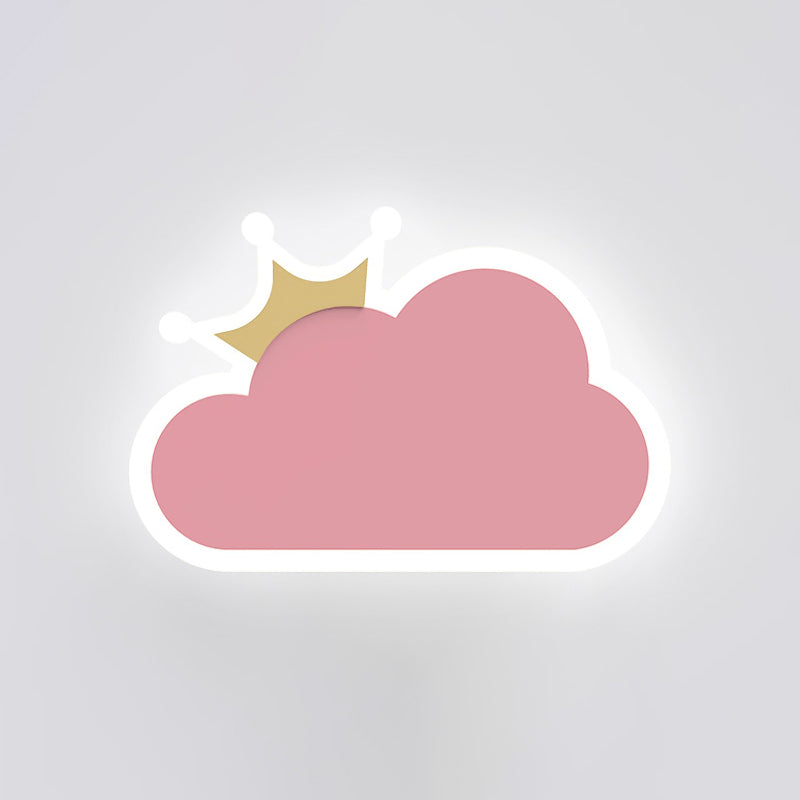 Metal Macaron Color Spliques Splone Cloud Forma LED de estilo de montaje de pared de estilo simple