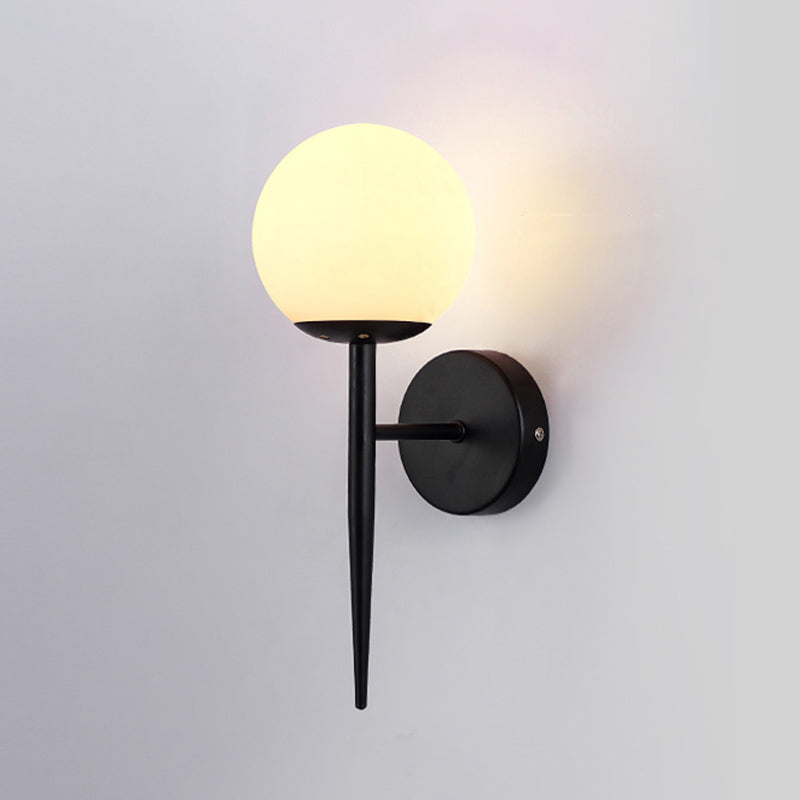 Modern Wall Mounted Lamp in Gold/Black Single Head Sconce Lights for Foyer