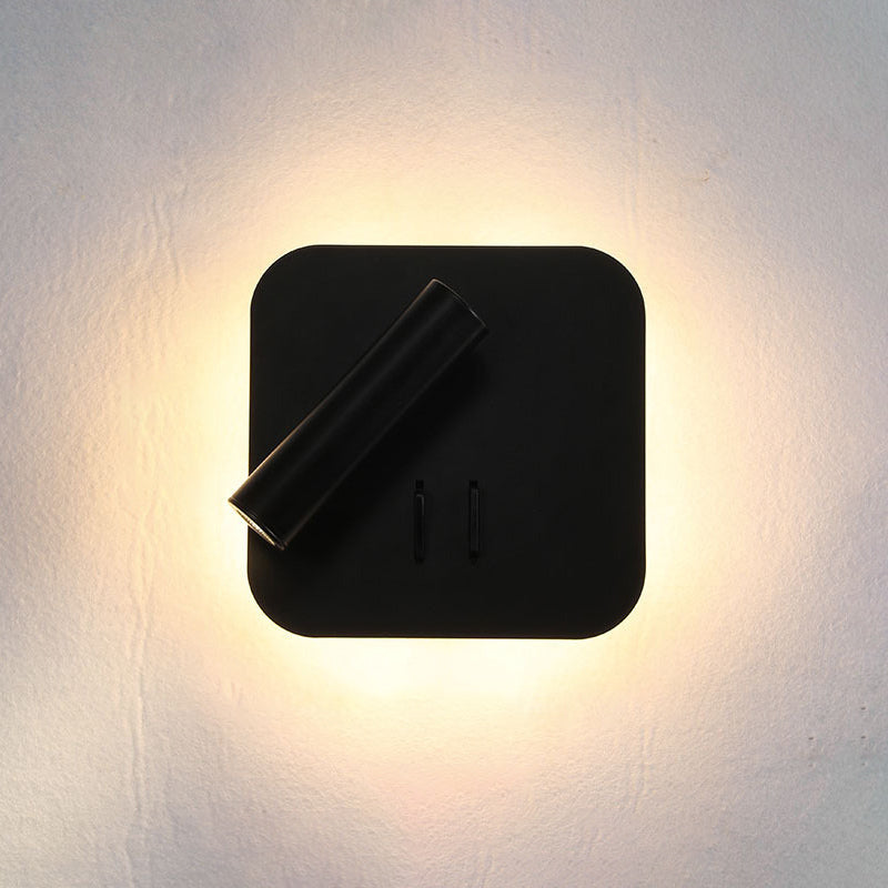 Minimalismo moderno Pronzo della parete domestica con ombra acrilica per camera da letto