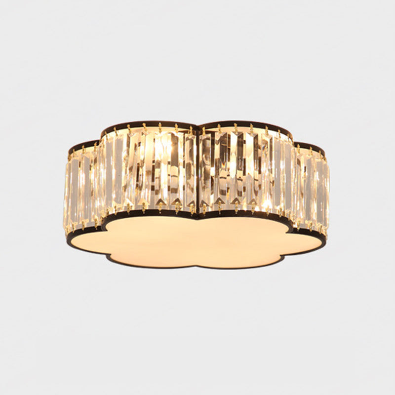 Modern Home Decor 5 Head E27 Flush Crystal Ceiling Lights for Sitting Room