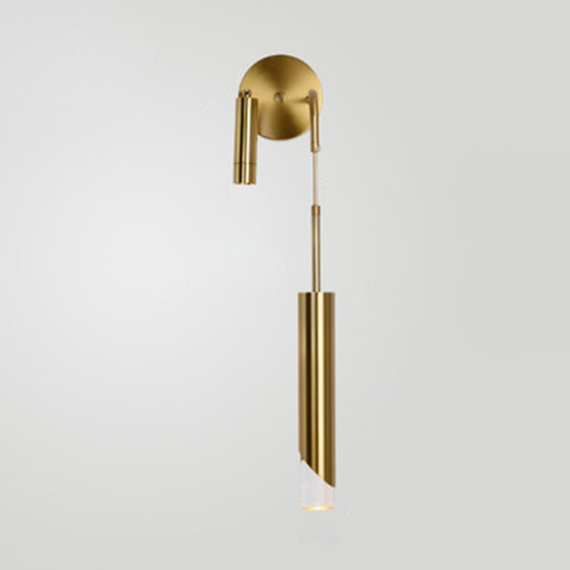 Luz de apliques de pared de dos luces contemporáneas con sombra acrílica transparente para el dormitorio