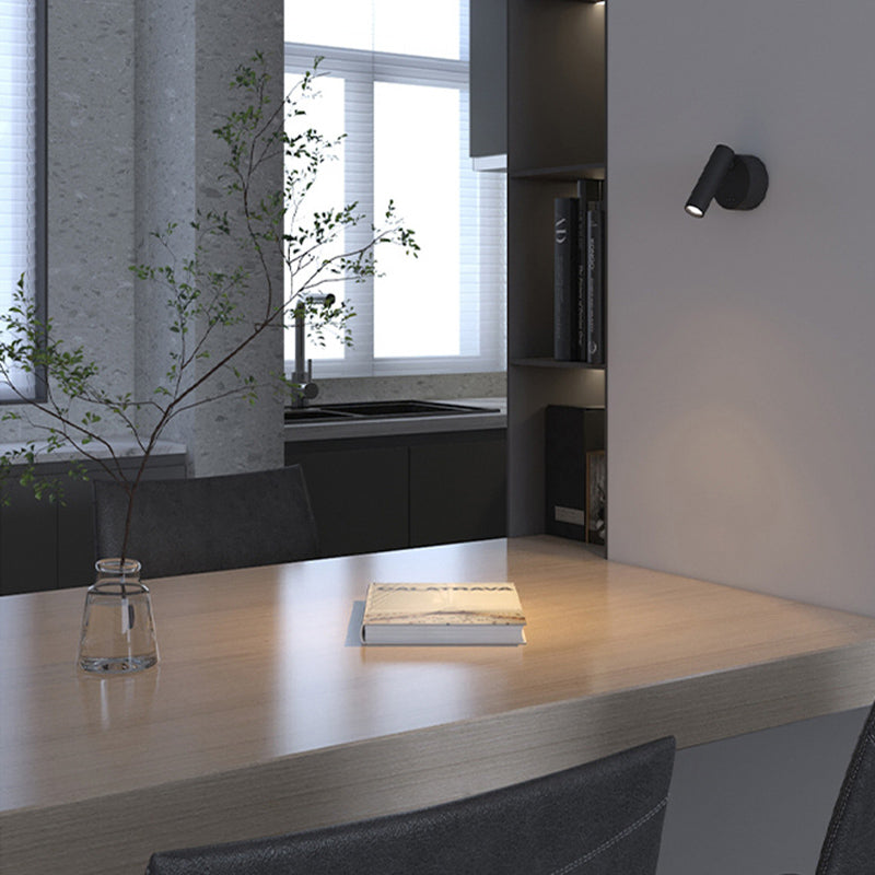 Armed Wall Sconce Light Modern Metal Wall Light with Acrylic Shade for Bedroom