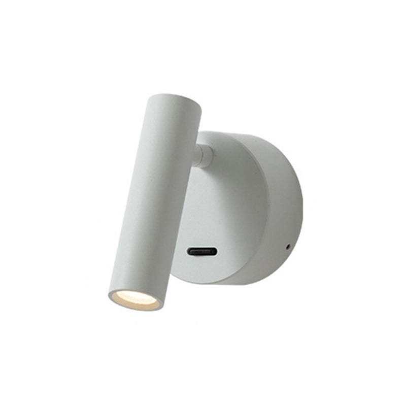 Armed Wall Sconce Light Modern Metal Wall Light with Acrylic Shade for Bedroom