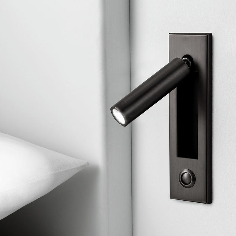 Semplicità contemporanea luce regolabile a parete luce con ombra acrilica per camera da letto