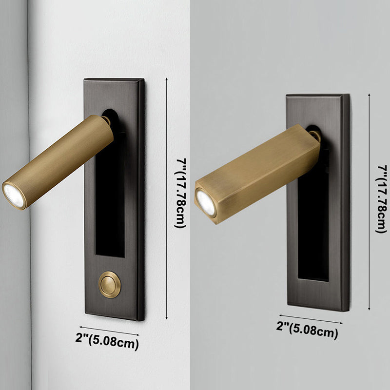 Semplicità contemporanea luce regolabile a parete luce con ombra acrilica per camera da letto
