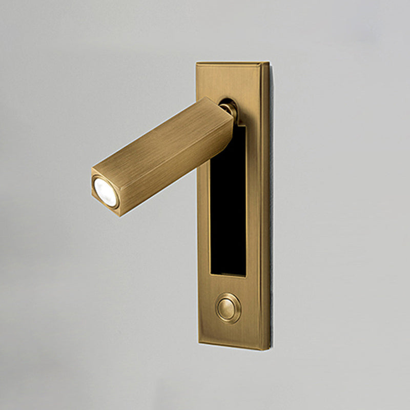 Semplicità contemporanea luce regolabile a parete luce con ombra acrilica per camera da letto