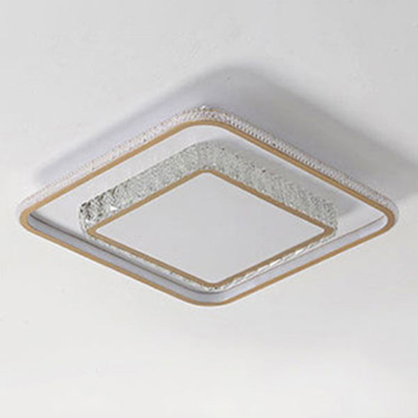 Clear Crystal Flush Monte Light Contemporary Simple LED Lampada per Dining Room