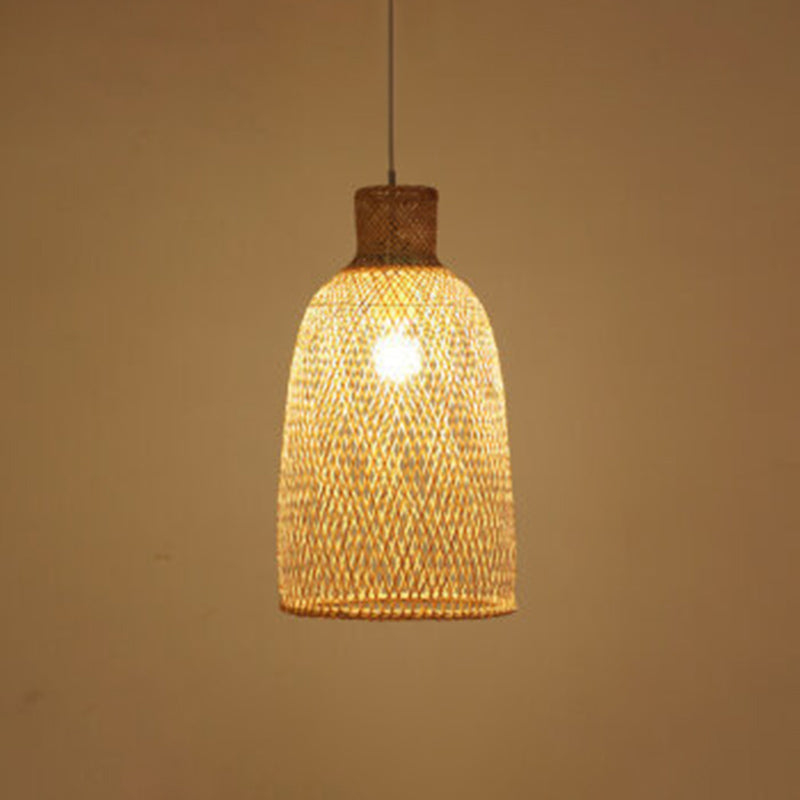 Chinesische Anhänger Beleuchtungskörper Rattan Hanges Licht mit hängenden Kabel für das Restaurant