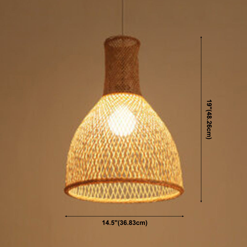 Chinesische Anhänger Beleuchtungskörper Rattan Hanges Licht mit hängenden Kabel für das Restaurant