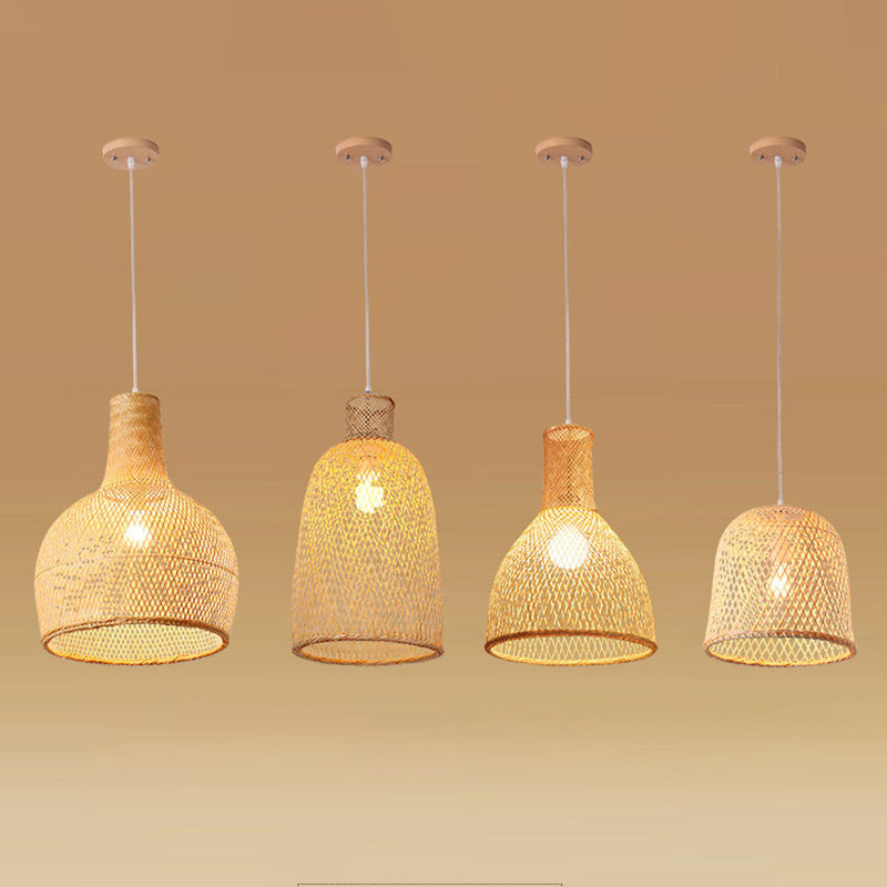 Chinesische Anhänger Beleuchtungskörper Rattan Hanges Licht mit hängenden Kabel für das Restaurant