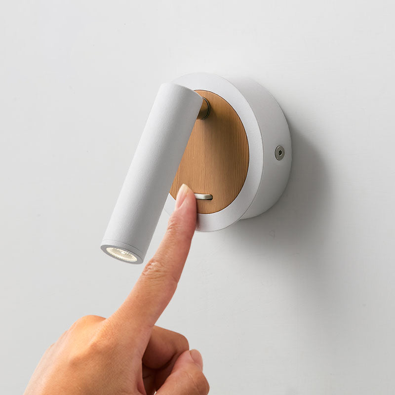 Estilo moderno Simple Black & White All Sponce Light con sombra acrílica para el dormitorio