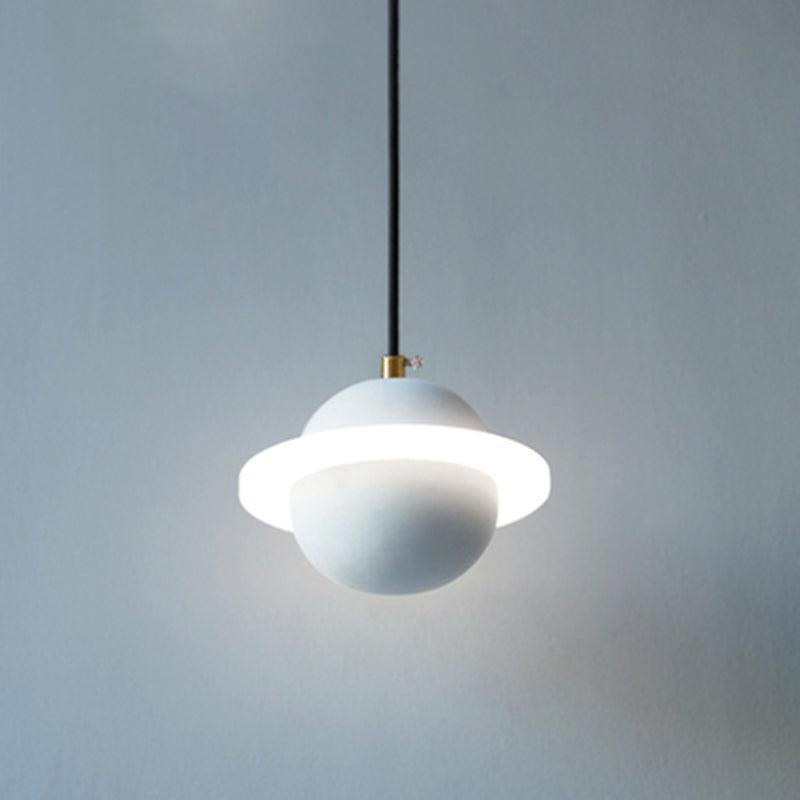 Planet Shape Chandelier Light Nordic Modern Style LED Hanging Light Fixture For Living Room