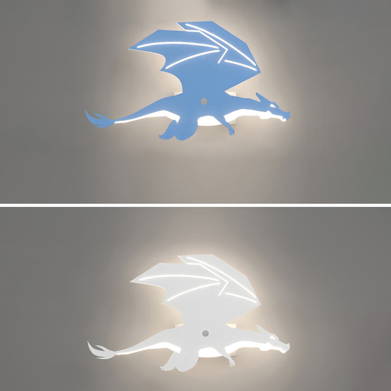 Dinosaurusvorm IJzeren Wall SCONCE LICHT Licht Simple Moderne stijl LED BUITEN WANDEL MOUT LIMMUTER