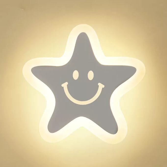 Platte gang trap muur sconce acryl mooi modern led muur licht in wit