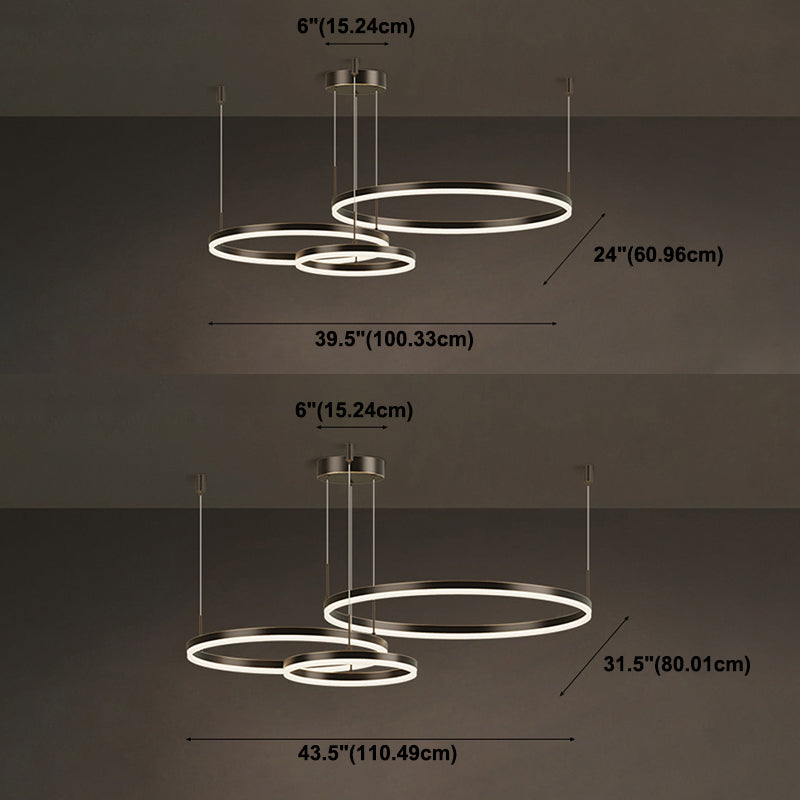 Luz de lujo Luz de lámpara LED de estilo moderno simple para el comedor