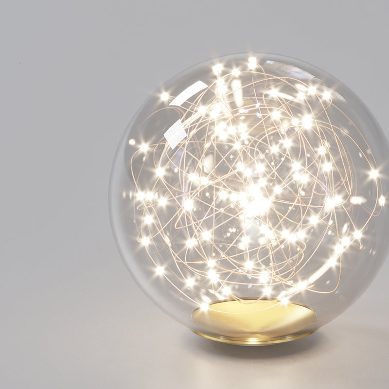 Blue Sputnik a filo con soffitto a sfioramento Luce di vetro moderno per soggiorno per soggiorno