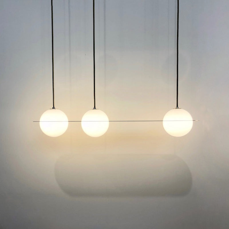 Globe Pendant Light Modern Kitchen Island Lighting Glass Island Light Fixture
