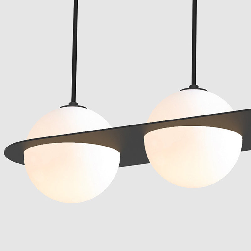 Globe Pendant Light Modern Kitchen Island Lighting Glass Island Light Fixture
