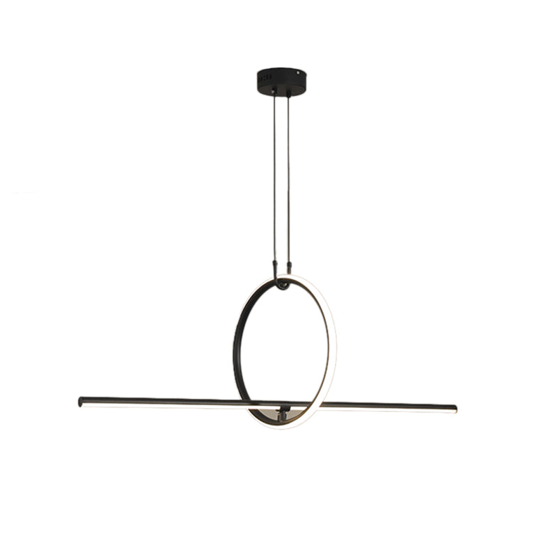 Lampada del lampadario in metallo moderno nordico Lampada a LED LED Isola Ciondolo per sala da pranzo