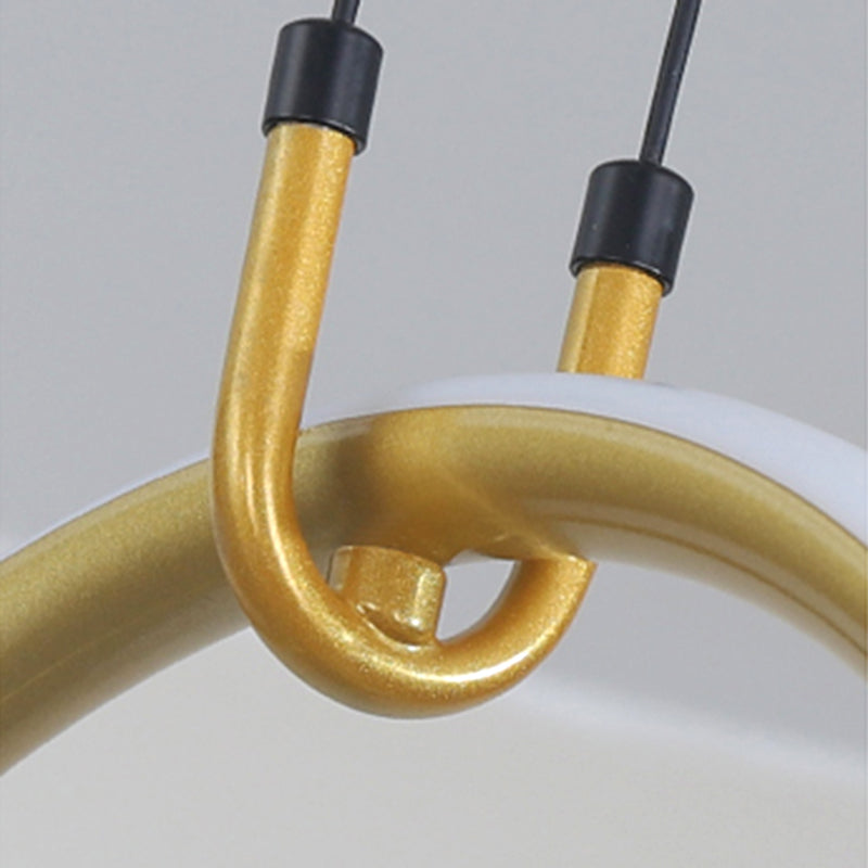 Lampada del lampadario in metallo moderno nordico Lampada a LED LED Isola Ciondolo per sala da pranzo