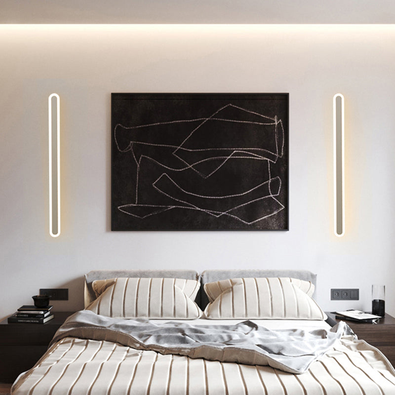 Luces de pared de sombra lineal de metal Modern Simple Simple 1 Head Wall Mount Adcesión