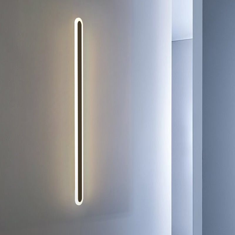 Luces de pared de sombra lineal de metal Modern Simple Simple 1 Head Wall Mount Adcesión