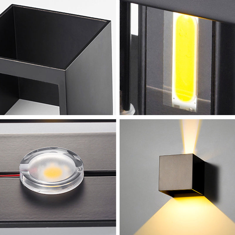 Geometric Shade Wall Lighting Modern Simple Metal Style 1 Light Wall Light