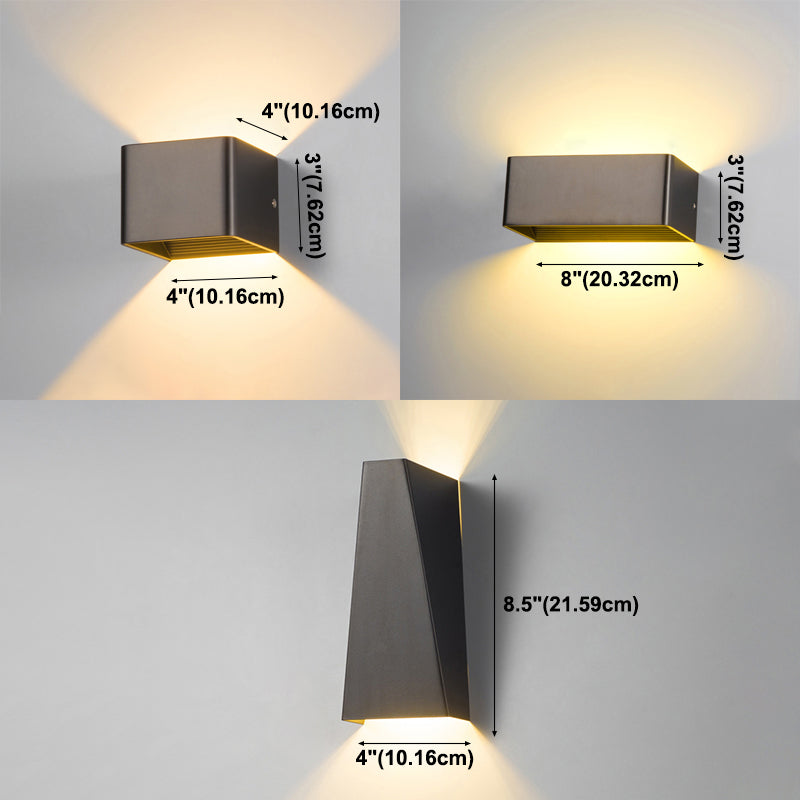 Geometric Shade Wall Lighting Modern Simple Metal Style 1 Light Wall Light