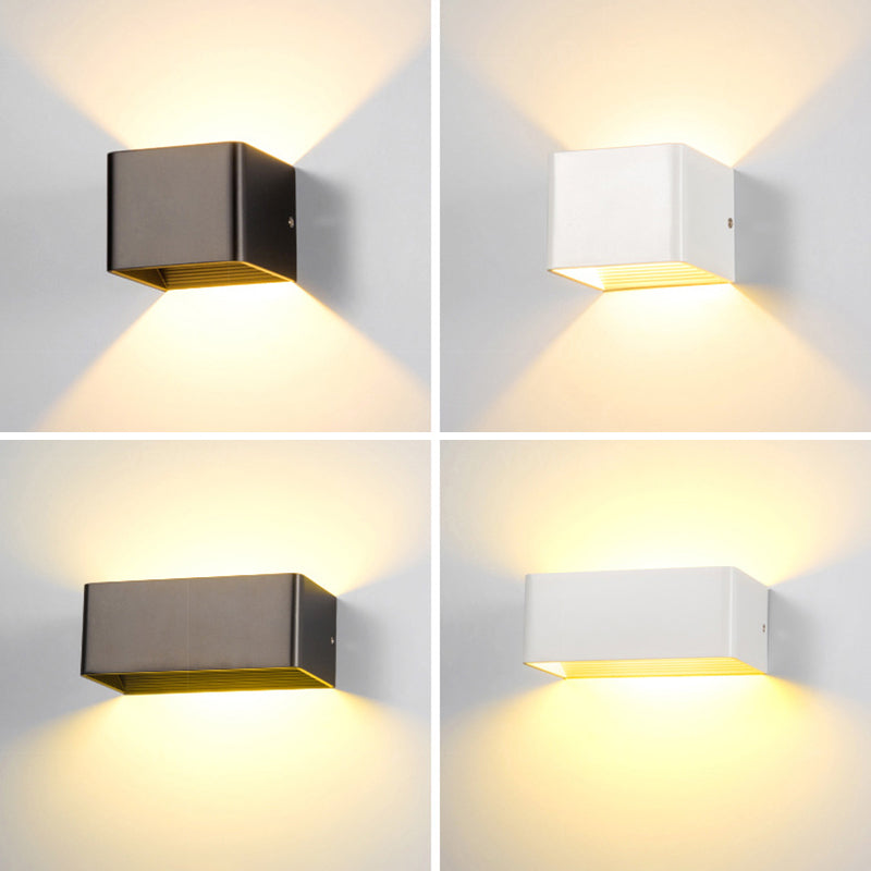 Geometric Shade Wall Lighting Modern Simple Metal Style 1 Light Wall Light