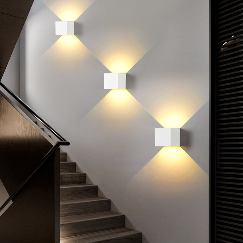 Geometric Shade Wall Lighting Modern Simple Metal Style 1 Light Wall Light