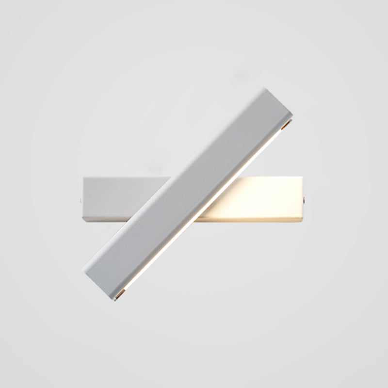 Moderno de moda simple estilo geométrico mate de pared de metal 1 apliques de luz